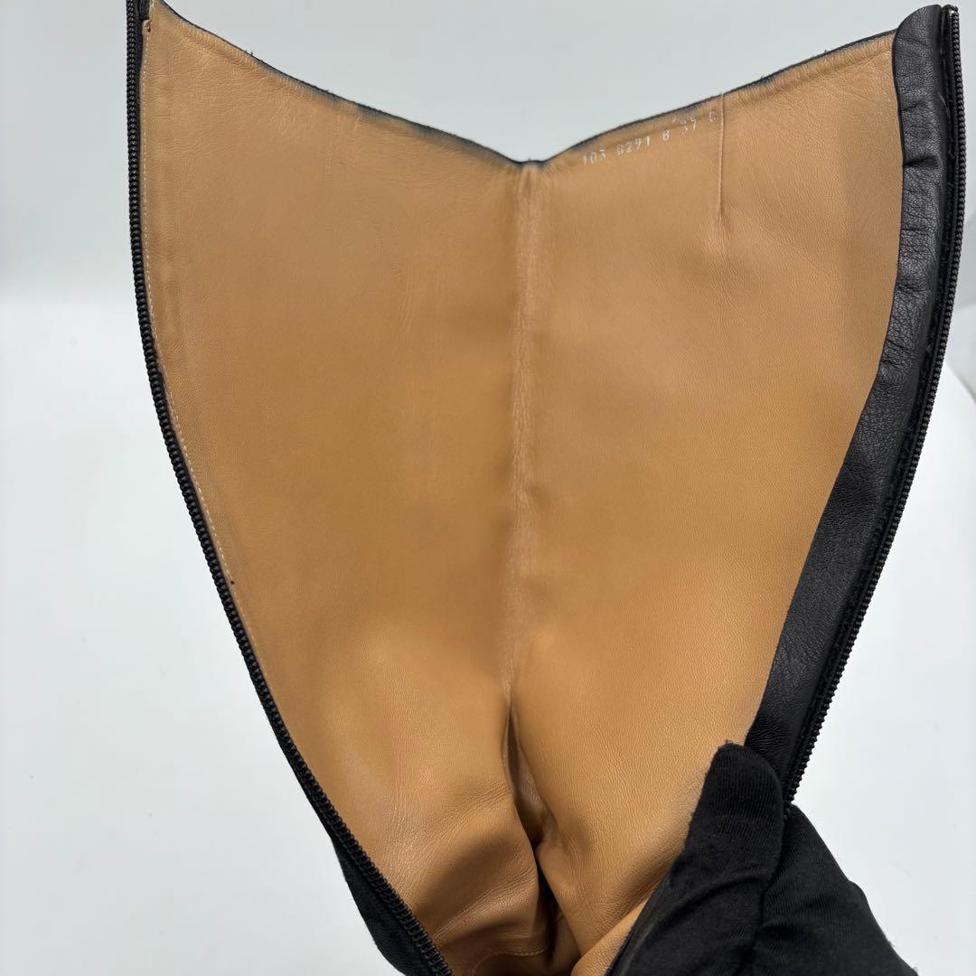 GUCCI グッチ GGキャンバス ロングブーツ サイズ37 約24㎝ ブラック