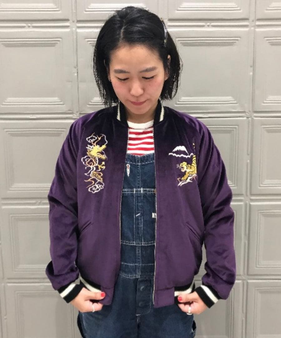 東洋エンタープライズ リバーシブルスカジャン別珍 BEAMS BOY別注 刺繍