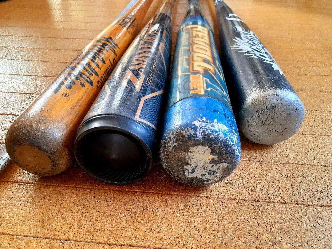 野球バット４本セット♪ ブラックキャノンZ他 ZETT イグニオ ミズノ 軟式