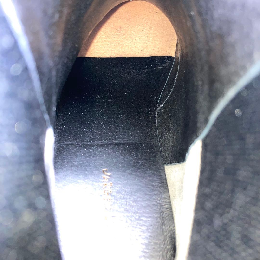 『美品』ヨーガンレール サイドゴアブーツ ショートブーツ ブラック レザー　黒