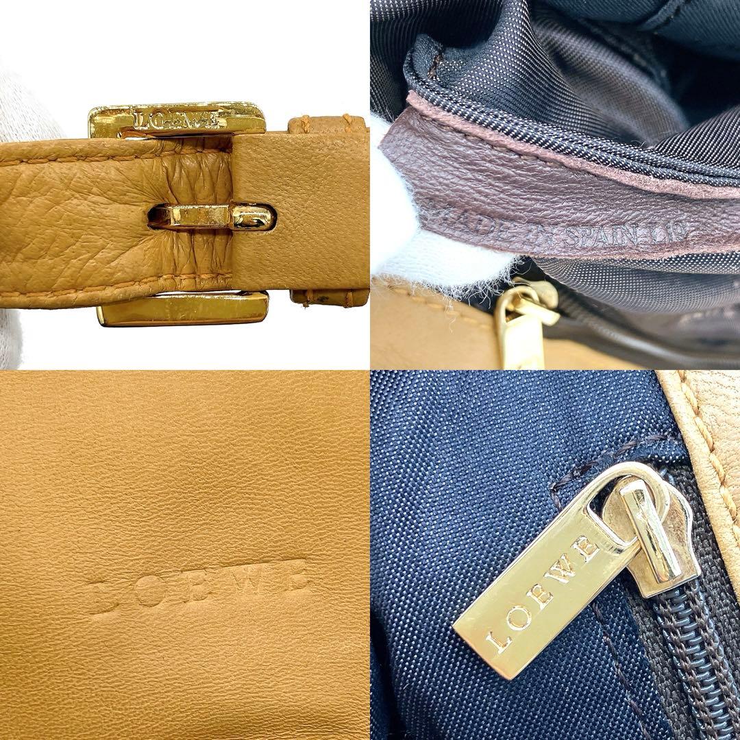 【LOEWE】フラメンコ　ショルダーバッグ　ナッパレザー　キャメル