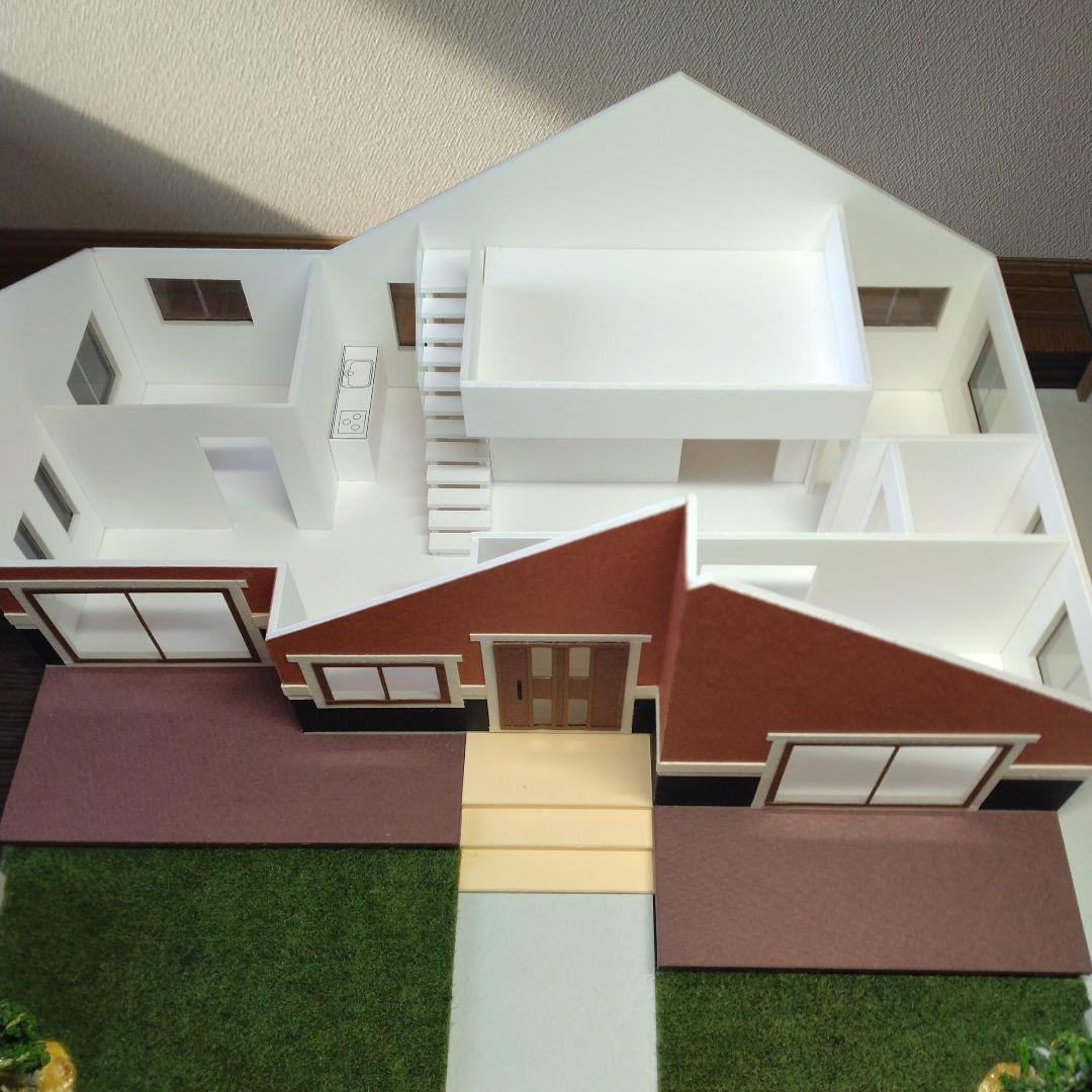 50分の1，平屋＆ロフト内外模型No.94『気分は北欧Ⅱ』