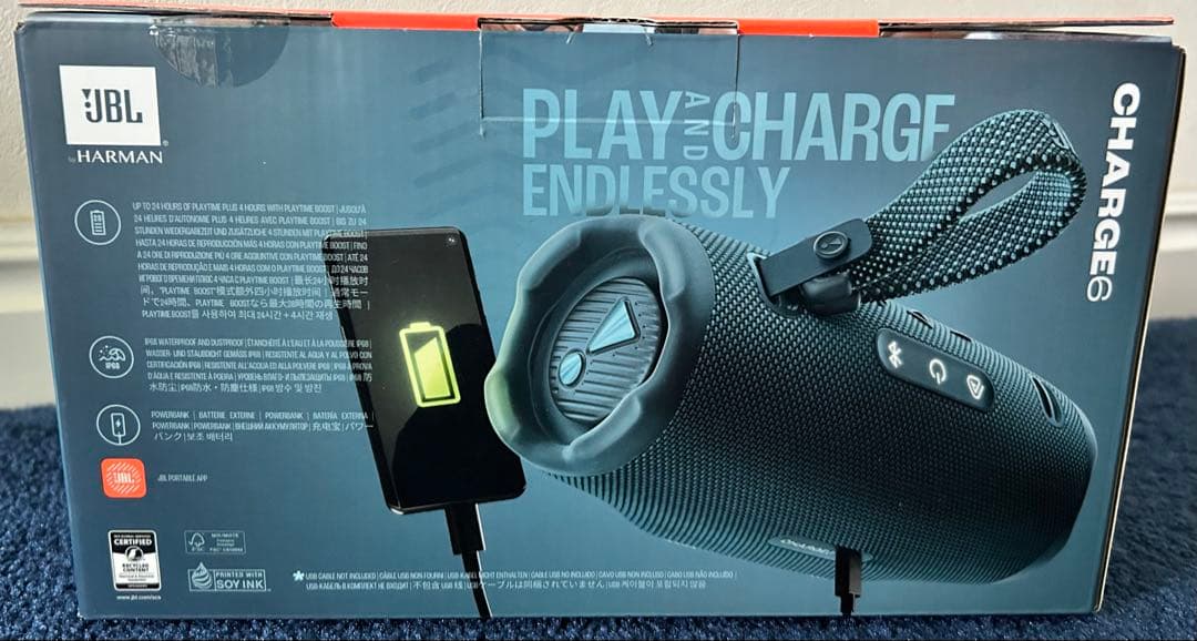 新品❣️JBL Charge 6 Bluetoothスピーカー【ブルー】