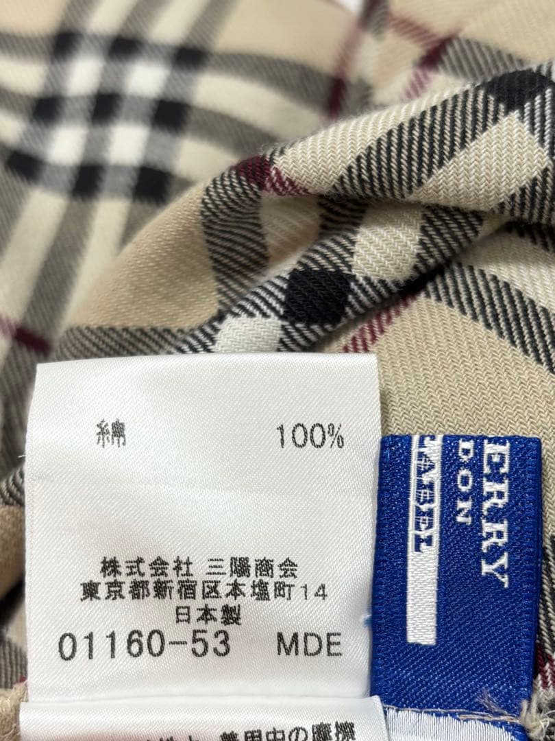 BURBERRY BLUELABEL ノースリーブワンピース リボンノバチェック