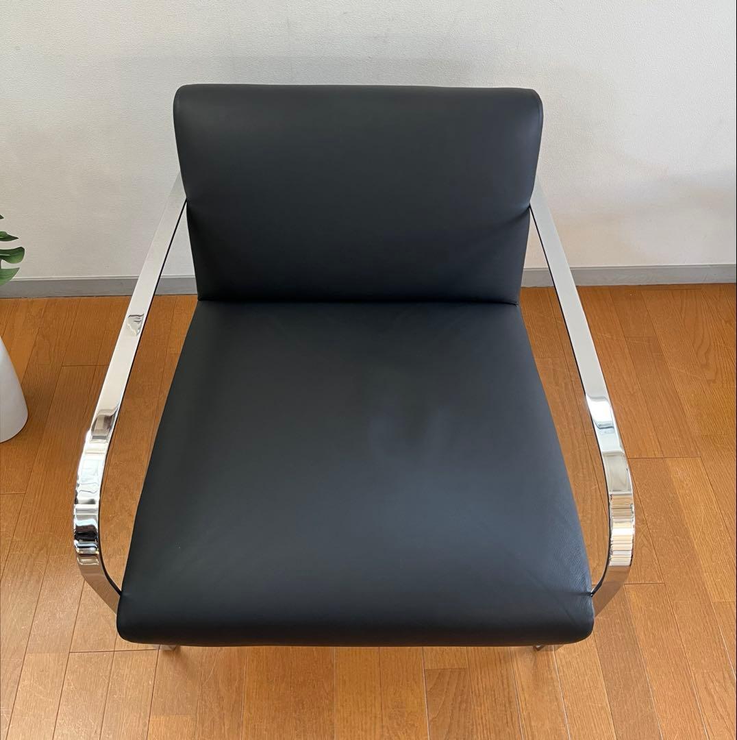 アメリカ　ラザール　本革ラウンジチェア　① ミッドセンチュリー　アールデコ　美品