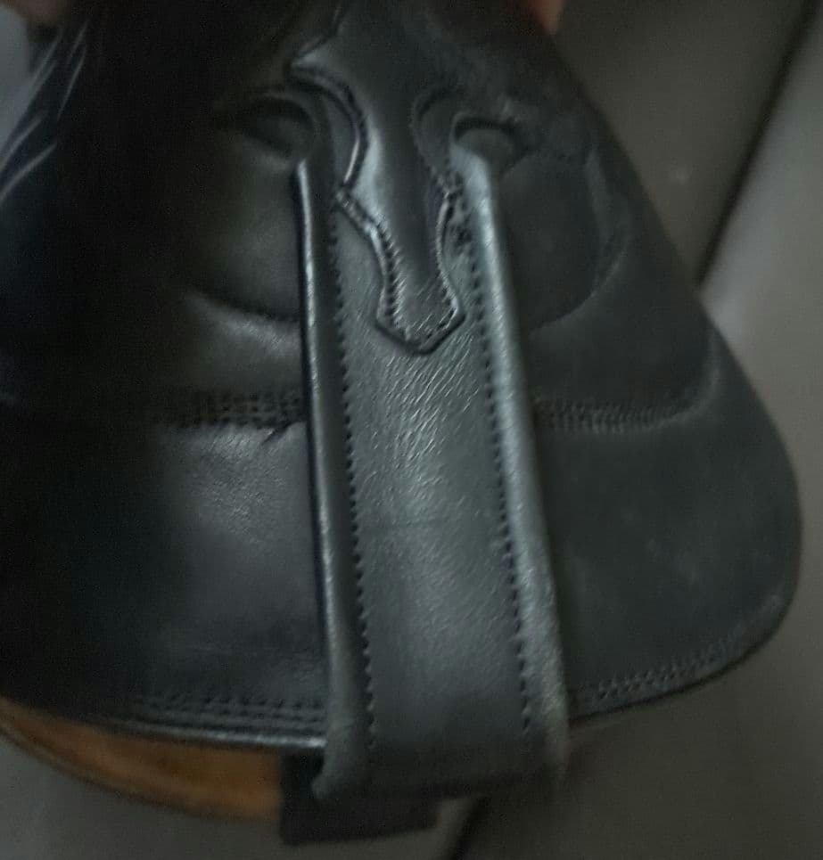 ウエスタンブーツ ブラック ポインテッドトゥ38