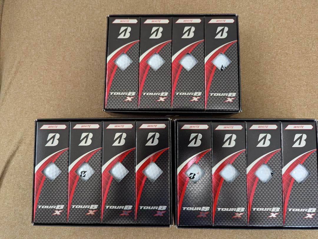 【新品】ゴルフボール ブリヂストン TourB X 3ダース