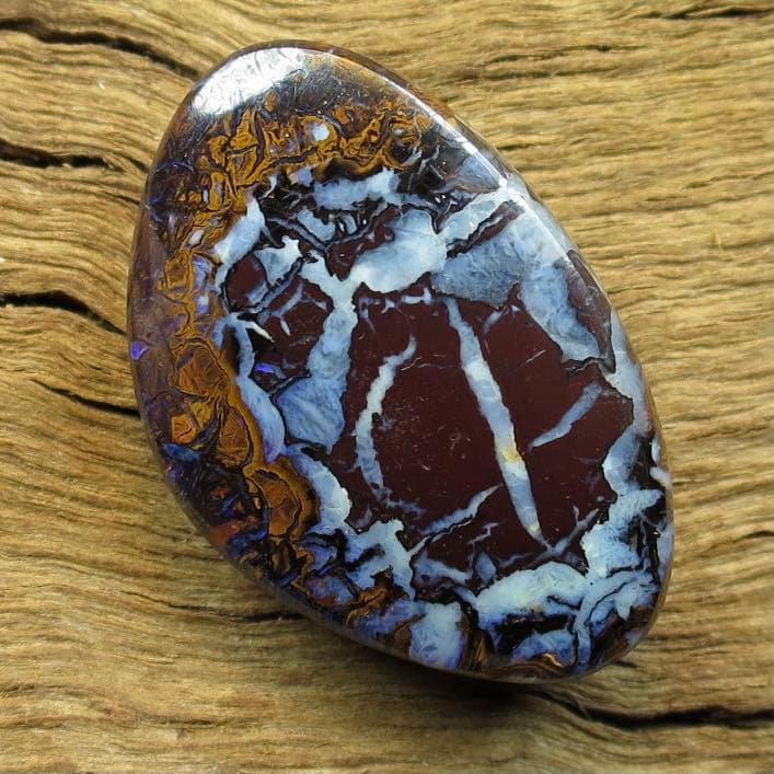 48ctクイーンズランド州ヤワ産ボルダーオパール/トップパターン