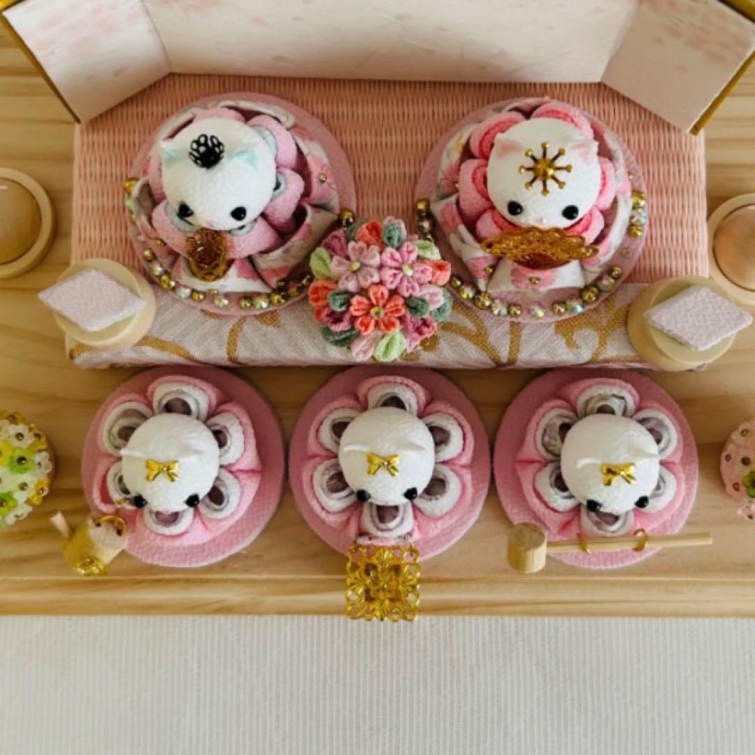 雛人形　ハンドメイド　お雛様　うさぎ