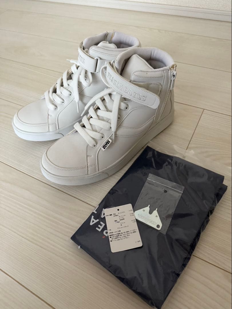 PEARLY GATES パーリーゲイツ ハイカット ゴルフシューズ ホワイト