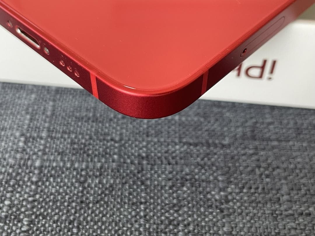 【美品】iPhone12 64GB レッド SIMフリー レザーケース付き