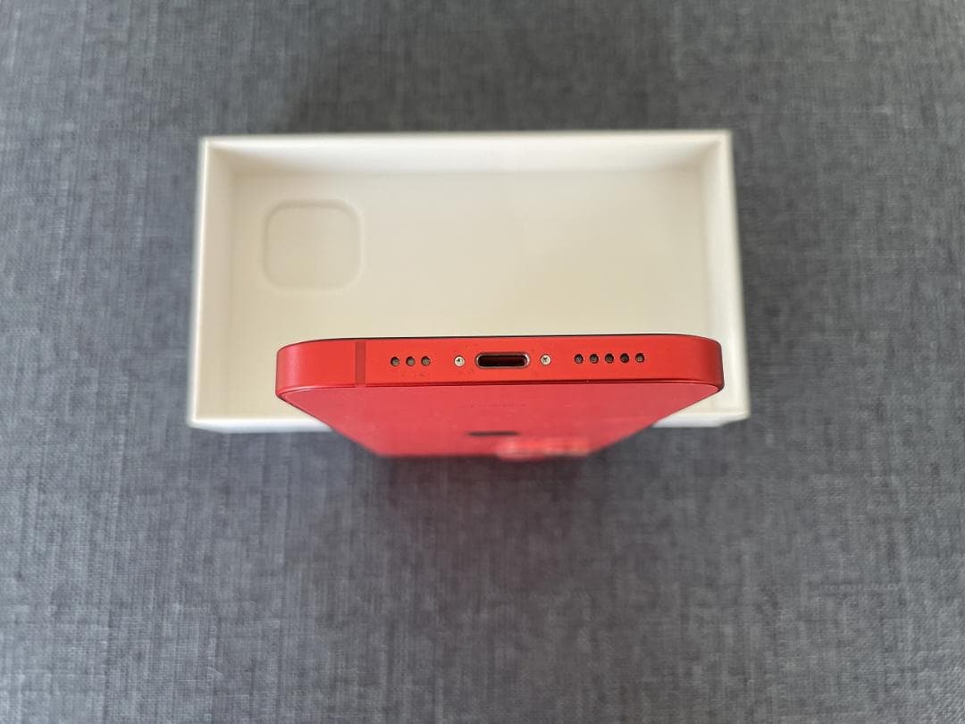 【美品】iPhone12 64GB レッド SIMフリー レザーケース付き