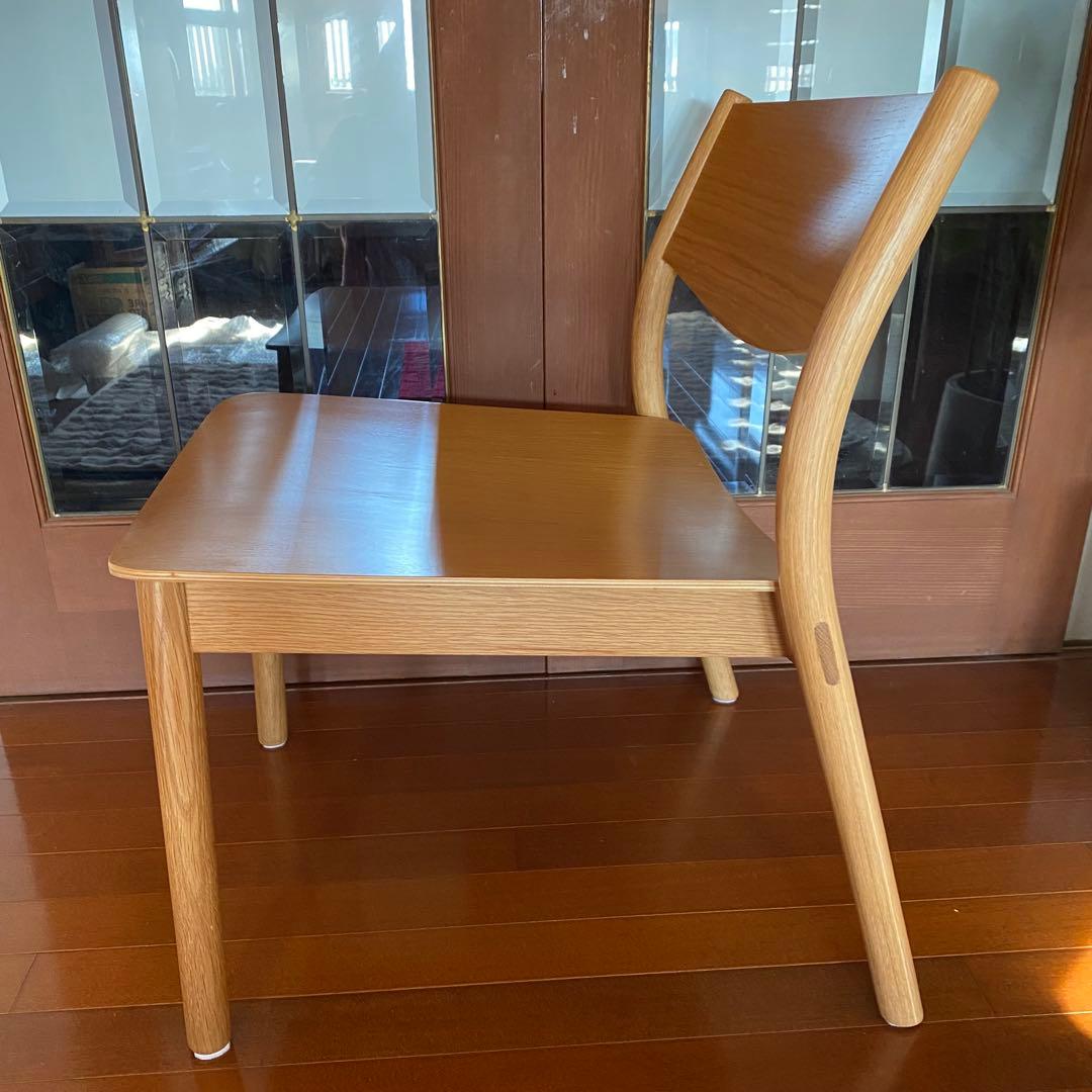 無印良品　オーク材ラウンジチェア