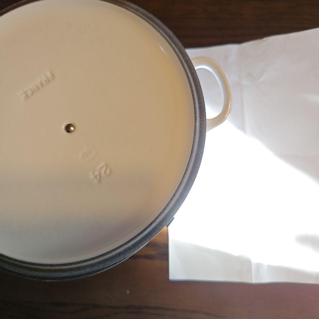 ♥最終お値下げ♥LE鍋　ル.クルーゼ　24cmホワイト鍋