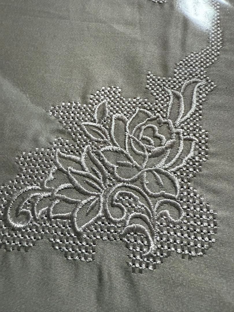 大塚家具 掛け布団カバー、綿、紫 日本製 贅沢品