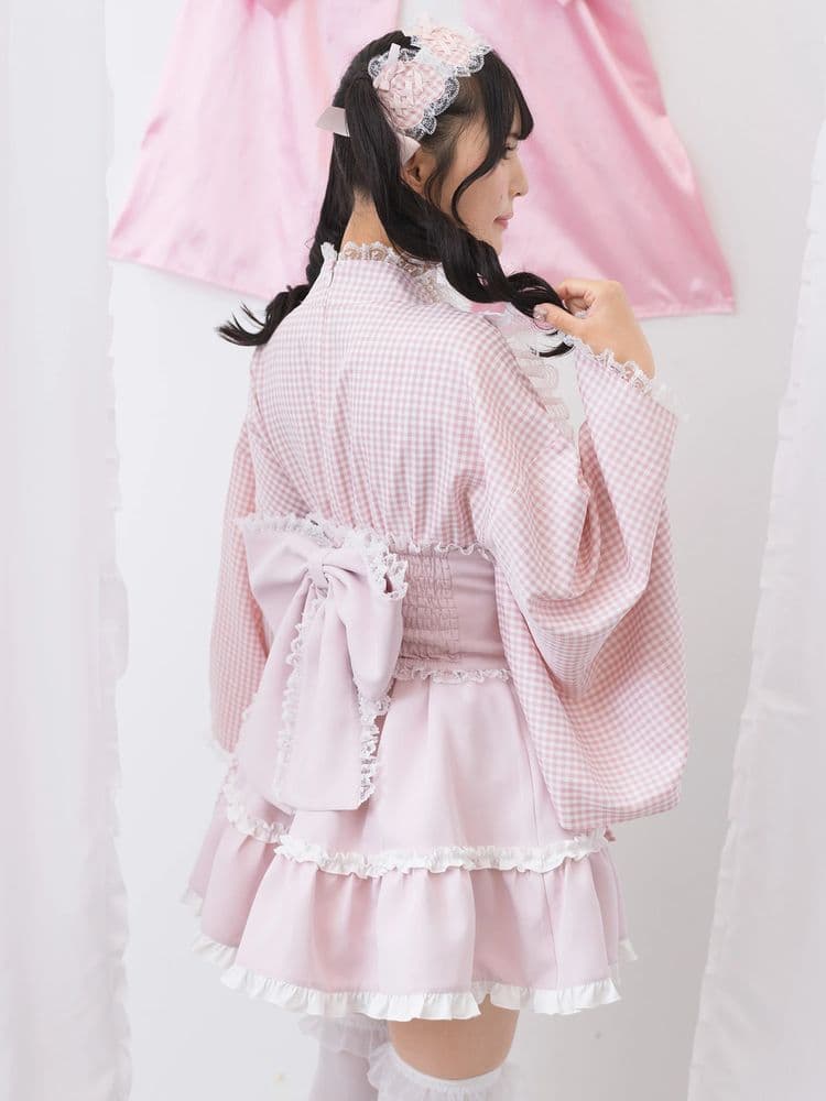 Ank Rouge ギンガムメイド浴衣ドレス