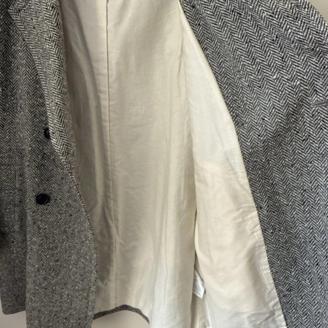 みん【YANUK/ヤヌーク】 ヘリンボーン ボクシーコート 未使用