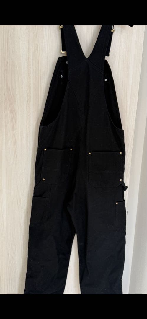 【ほぼ未使用】Carhartt カーハート オーバーオール ブラック 34×34
