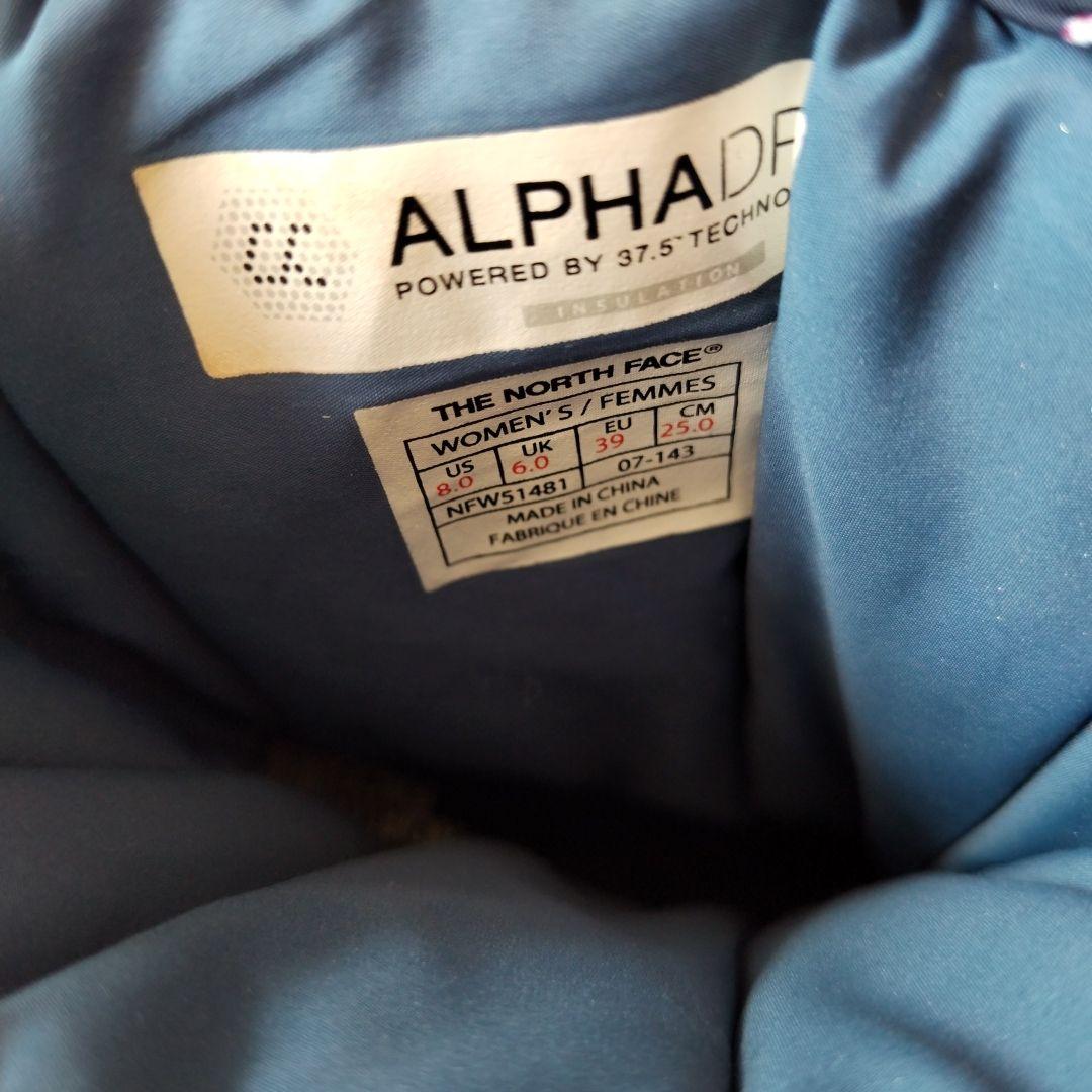 ノースフェイス ダウンブーツ 25㎝ 花柄ネイビー