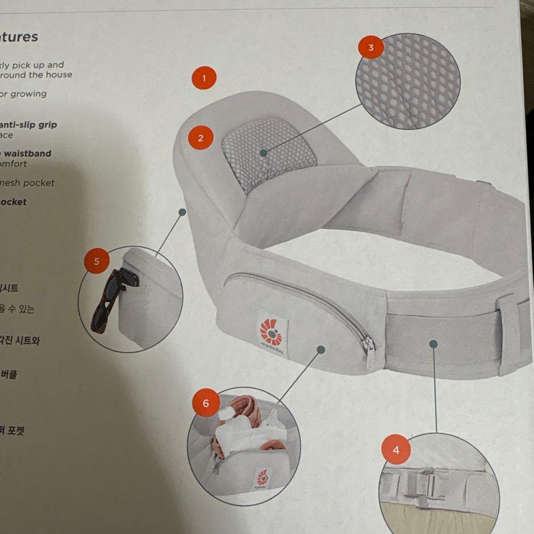 ergobaby Lift Hip Seat Black エルゴヒップシート