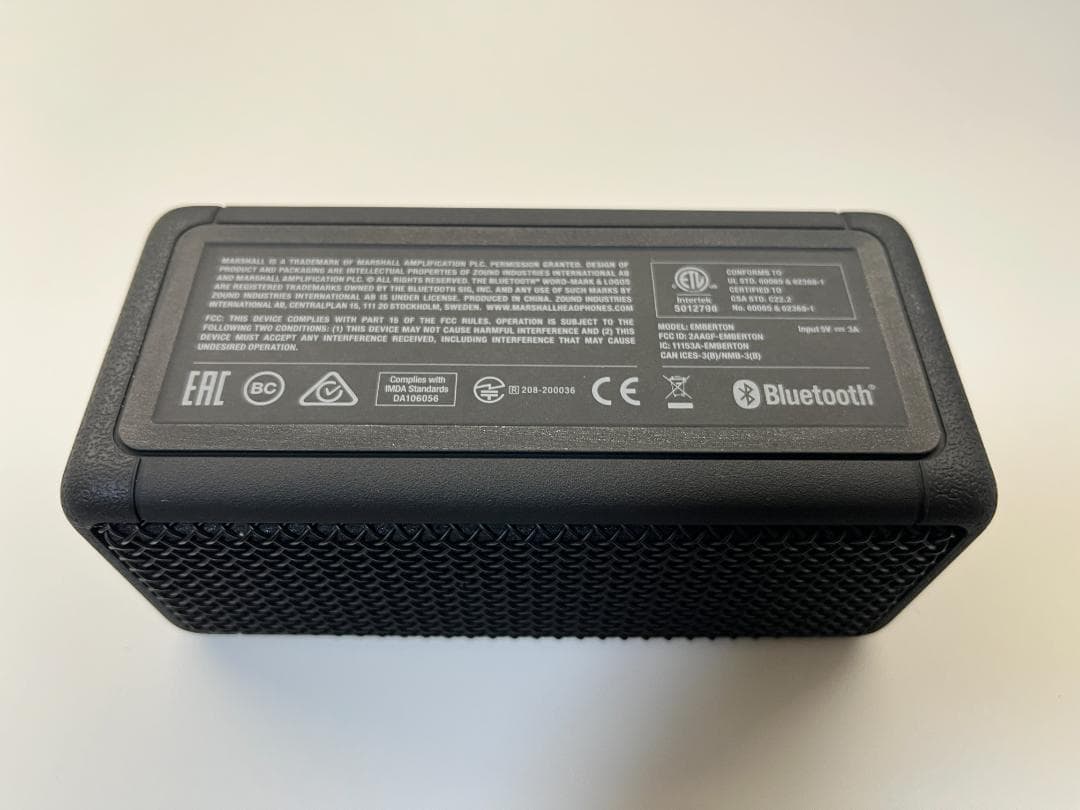 マーシャル Marshall エンバートン Emberton Black 黒