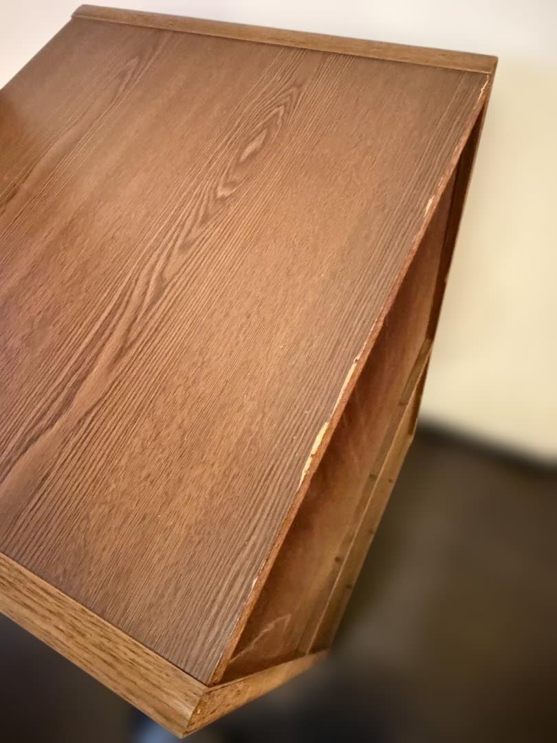 レコードラック 木製 ガラス扉 キャビネット LP収納 ヴィンテージ 収納棚