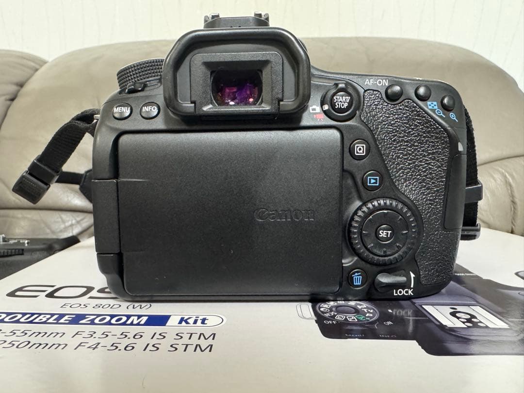 CANON・キャノンEOS80D・BG-E14・430EX-Ⅲ-RTセット・美品