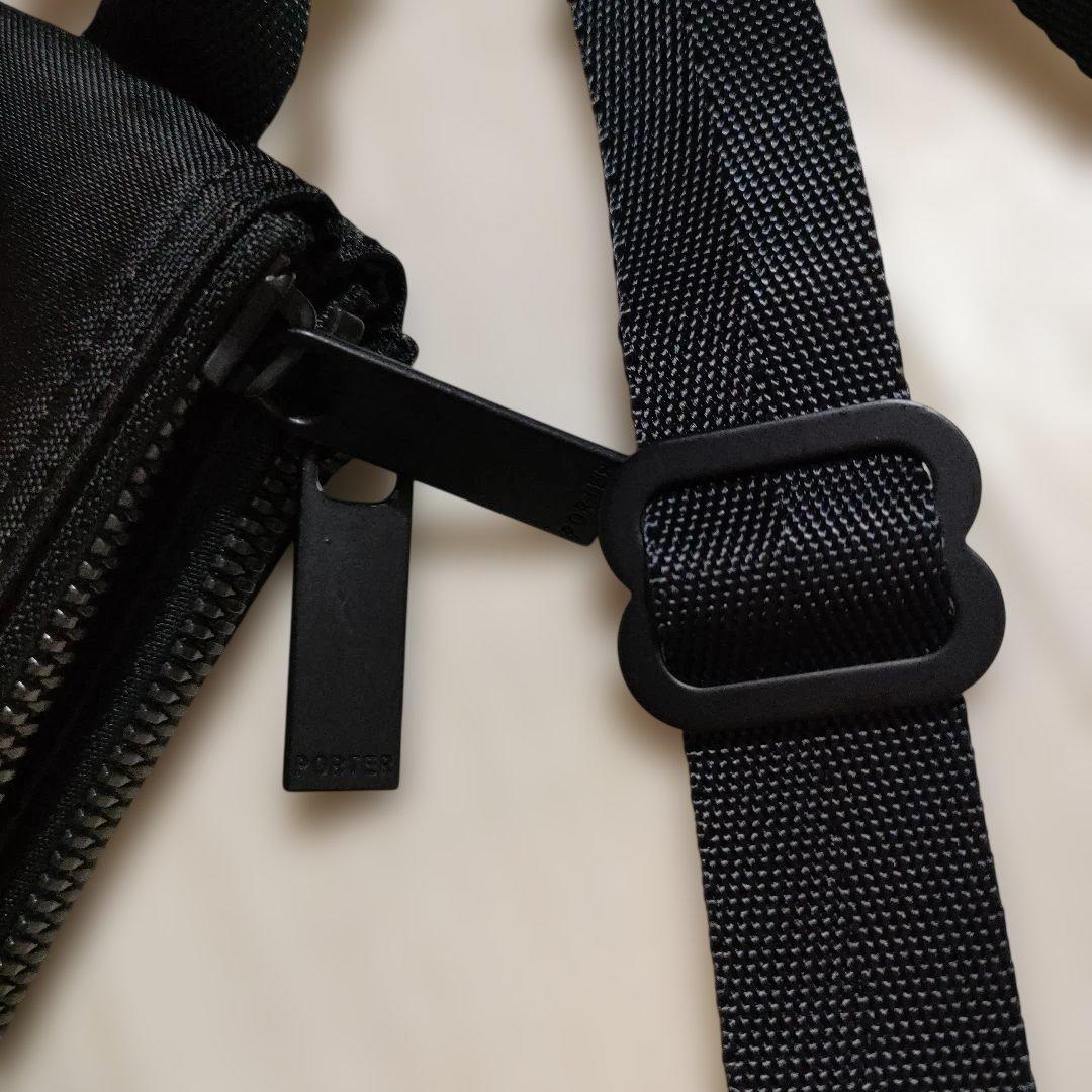 PORTER ショルダーバッグ ブラック　サコッシュ／黒／2層式