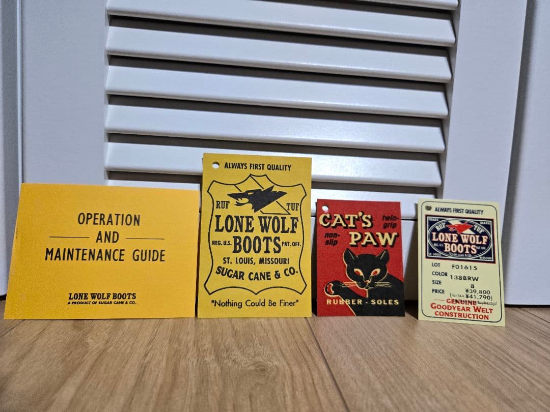 靴 LONE WOLF BOOTS CARPENTER CAT'S PAW