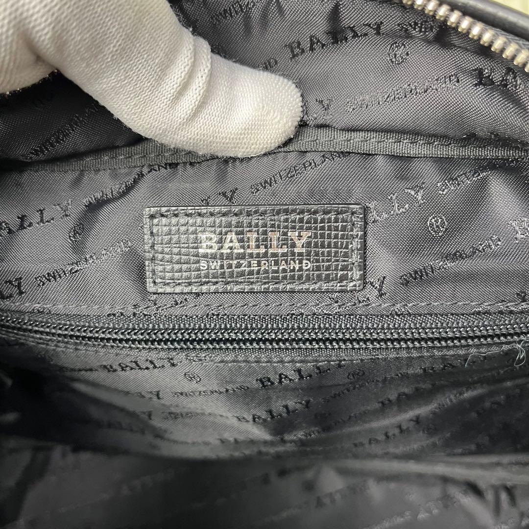 BALLY ショルダーバッグ トレインスポッティング ナイロン×レザー 黒