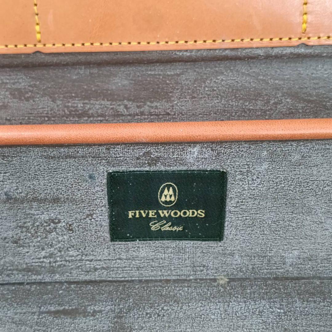 FIVE WOODS ファイブウッズ ブリーフケース ビジネスバッグ　茶　革