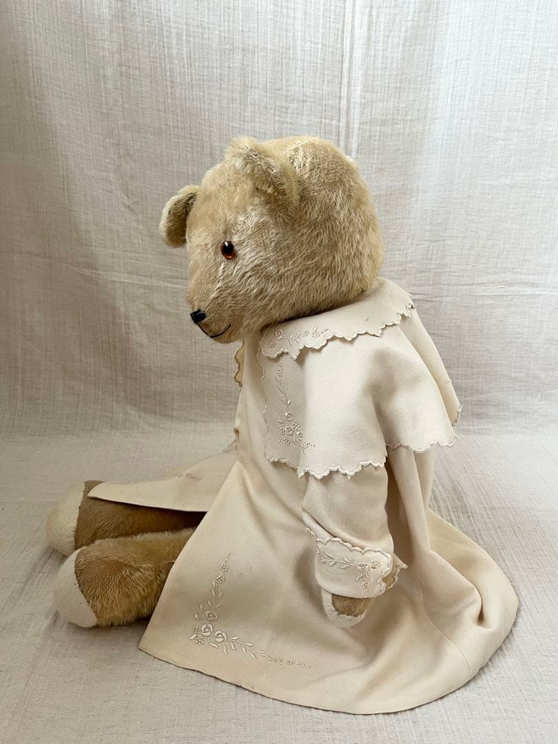 アンティークヴィンテージ英国製大きなテディベア ぬいぐるみベアくまドール