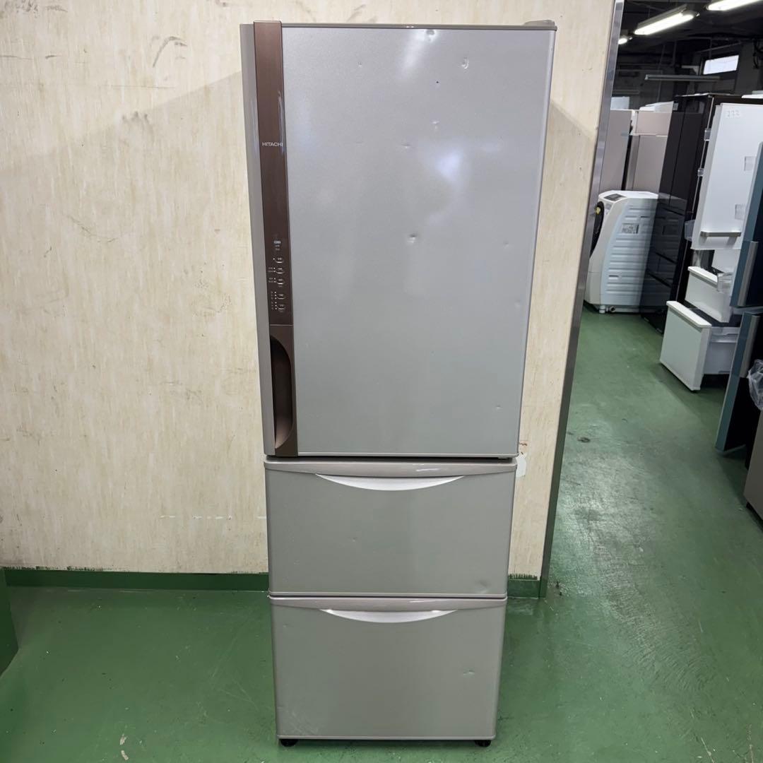 228 日立　大型冷蔵庫　300L強　小型　家庭用　右開き　自動製氷　大人気