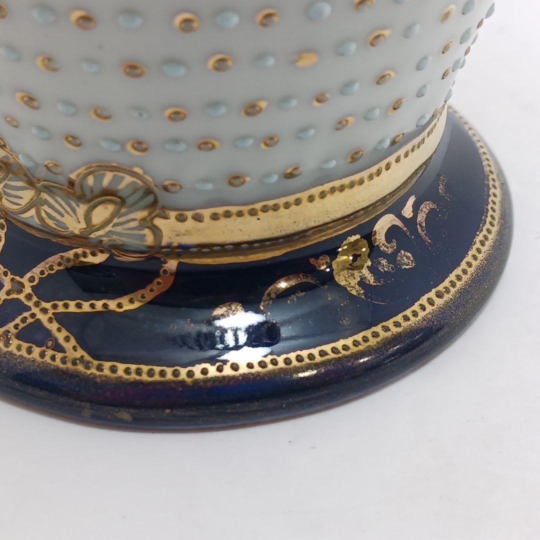 Y3036-3 オールドノリタケ マルキ印 風景文花瓶 輸出向け　L