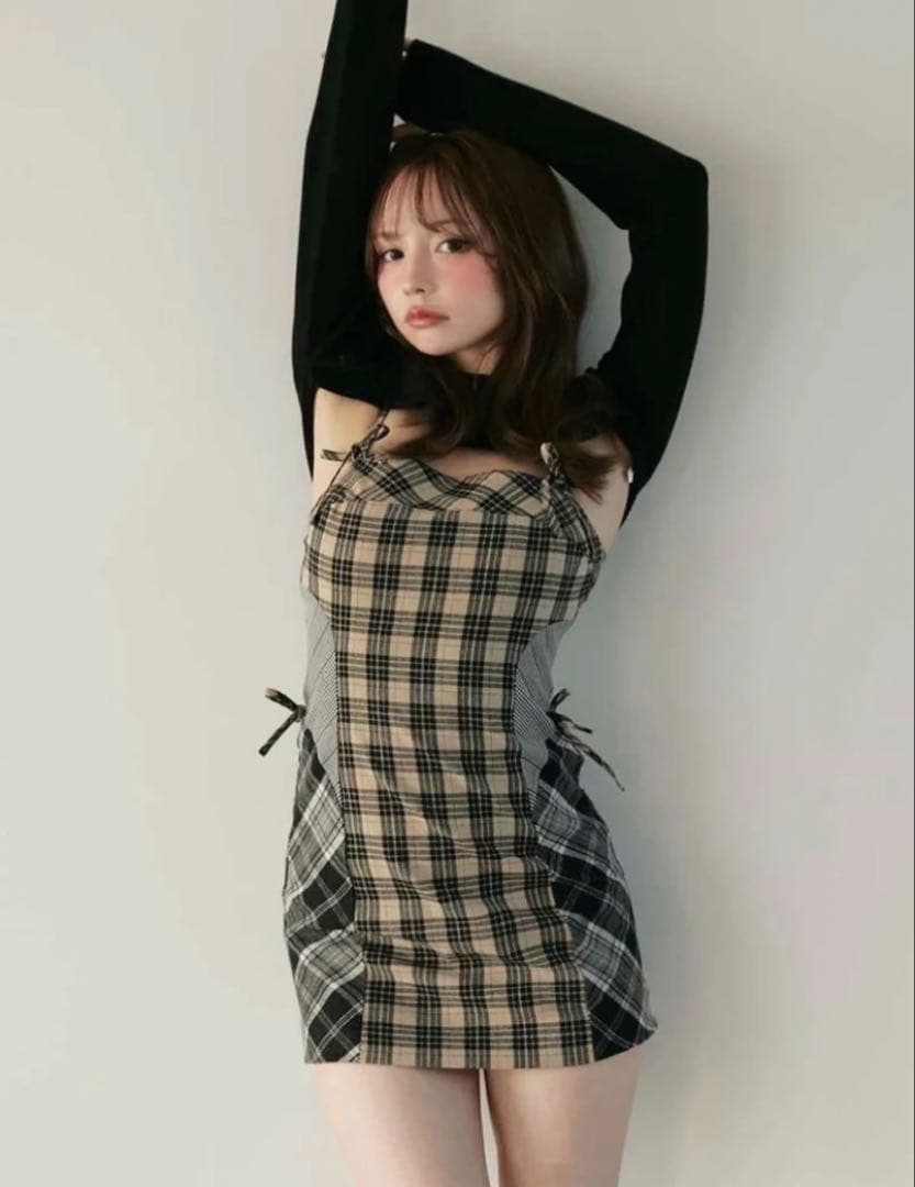 ANDMARY Khy check set ワンピース