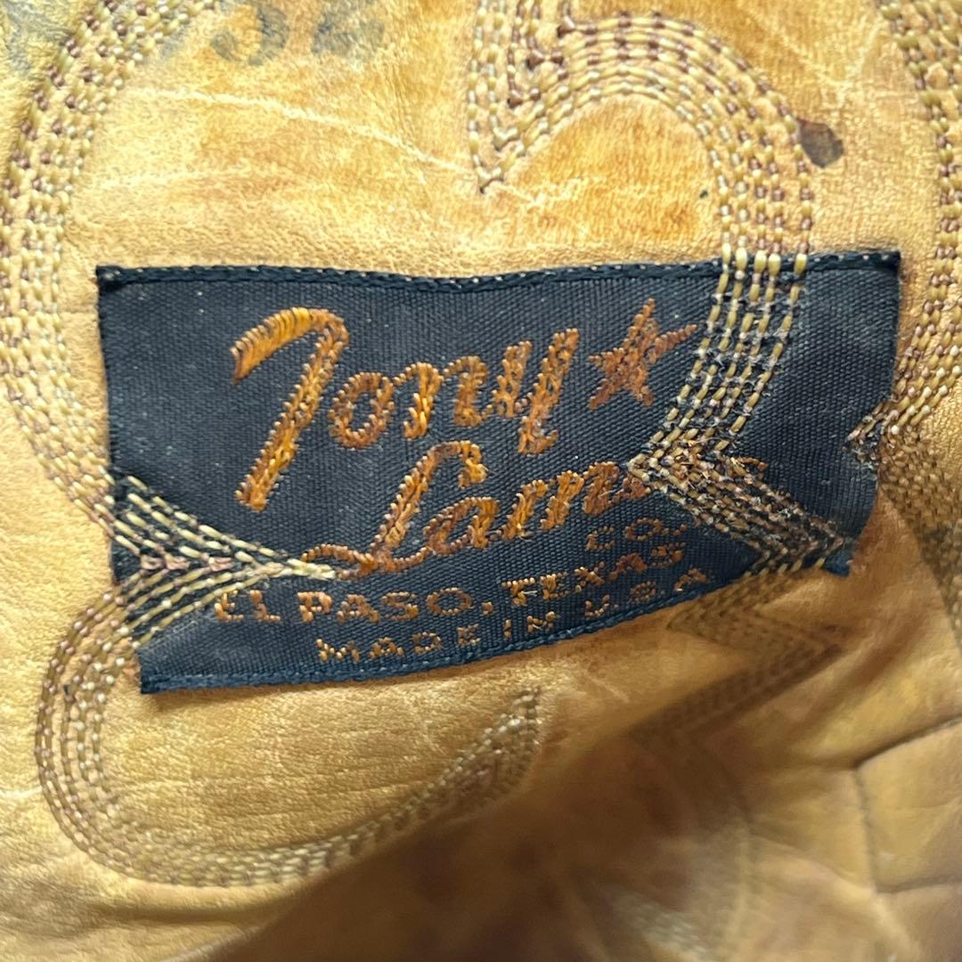 トニーラマ　ウエスタンブーツ　黒タグ　Tony Lama