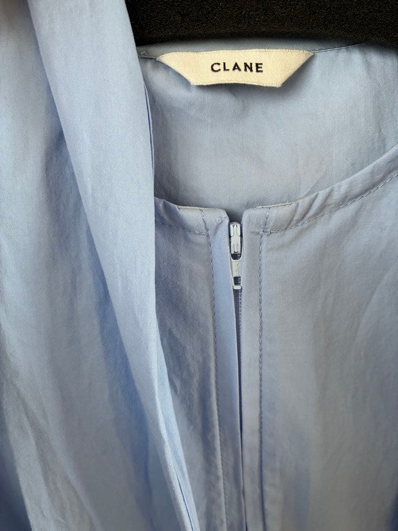 トップス CLANE RIBBON ZIP SHIRTS