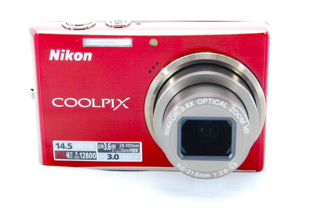 【極上美品】Nikon Coolpix S710元箱付レッド動作確認済41107