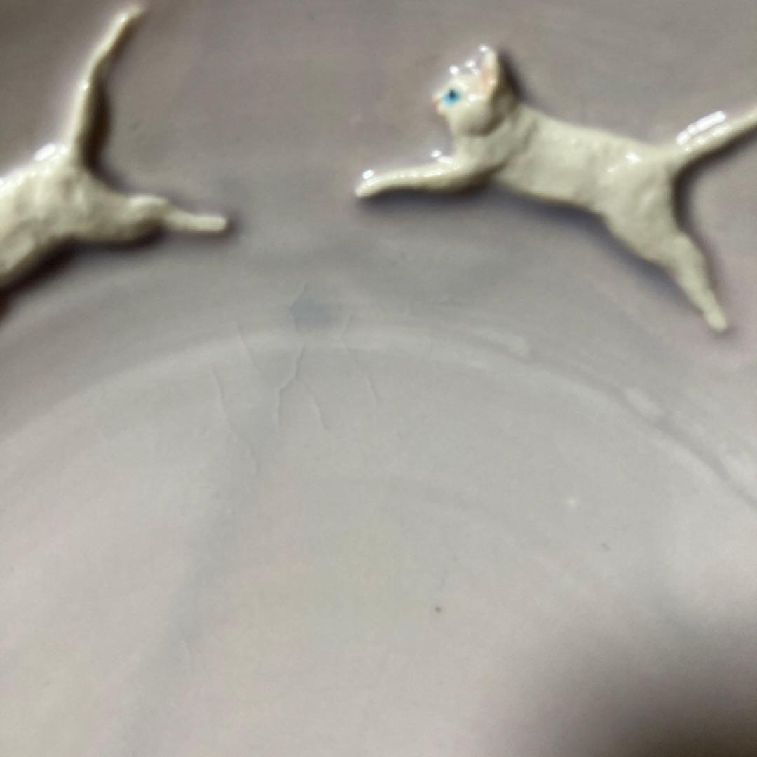 佐々木忍　猫　皿