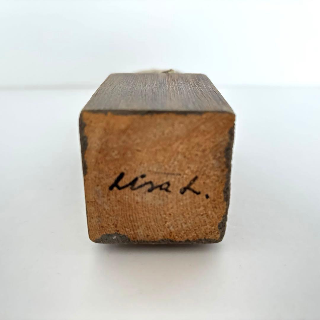 【1点もの】リサラーソン 座っている女性の彫刻 16cm 2000年