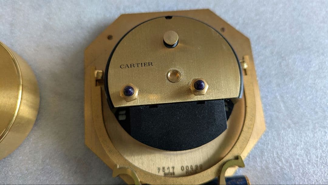 カルティエ　90s　トラベルアラームクロック　　アンティーク　ヴィンテージ