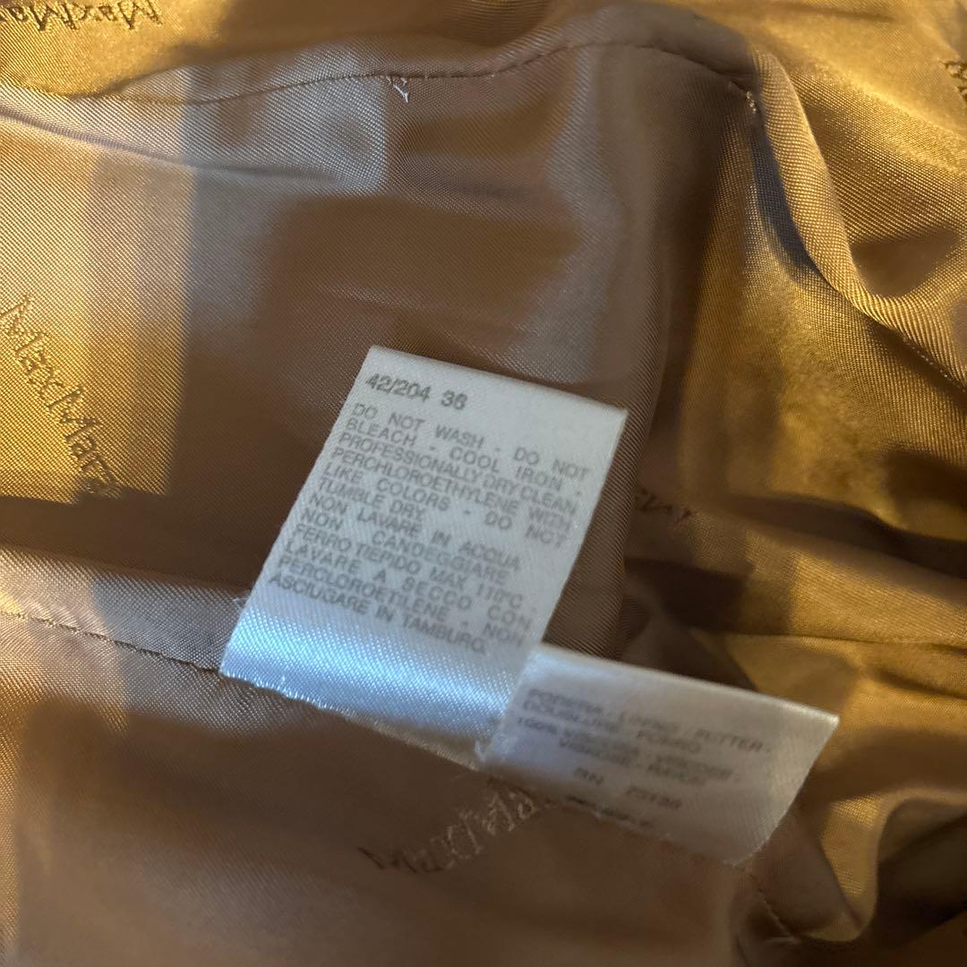 MAXMARA 白タグ　ベルテッドコート