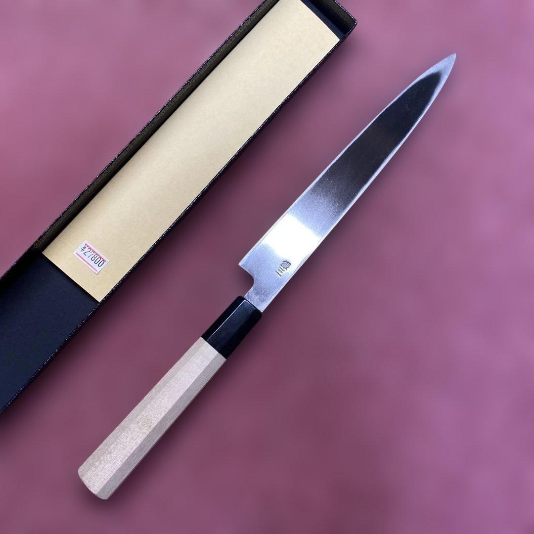 銀三　柳刃包丁　210㎜ 7寸