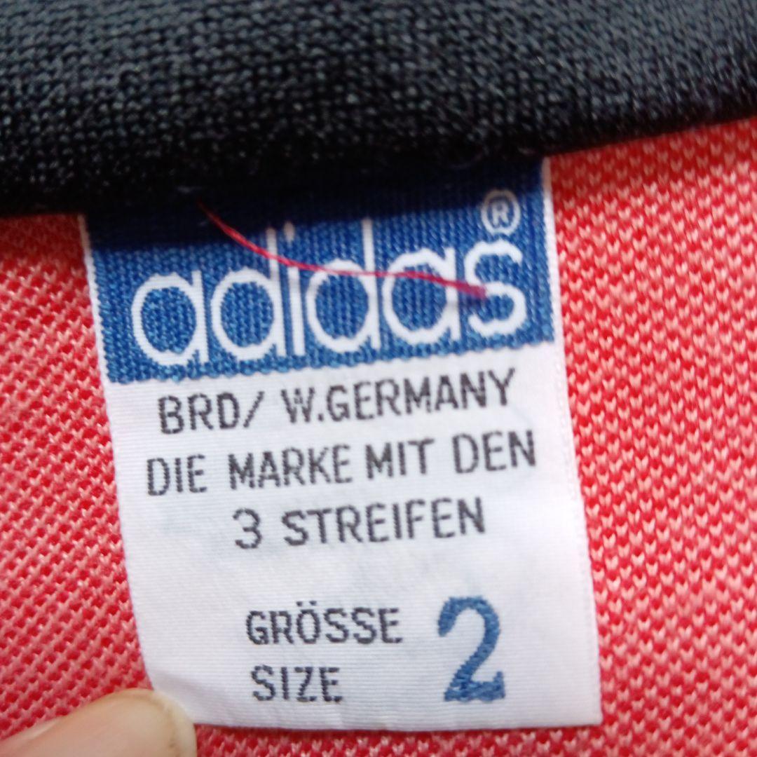 アディダス 黒/赤 ジャージセットアップ ヴィンテージ