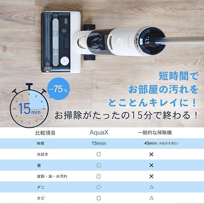 【新品未使用】AquaX ミンドーアクアエックス 水拭き掃除機 MIA-N001