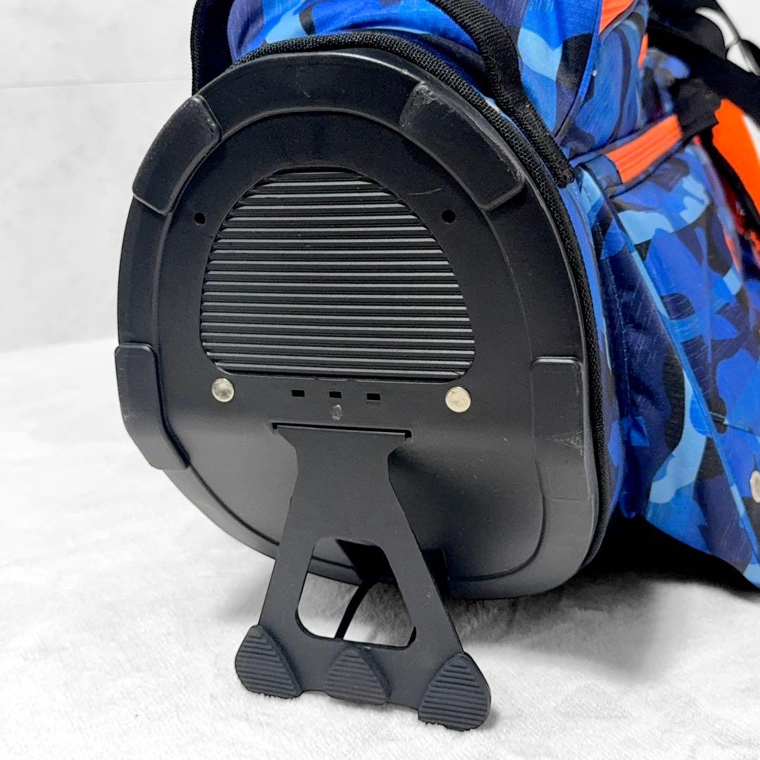 【美品】Riviera キャディバッグ ネイビー/オレンジ 迷彩