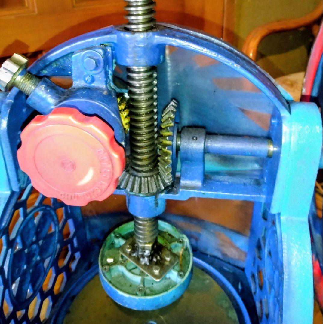 アンティーク昭和レトロ手動大型かき氷機初雪