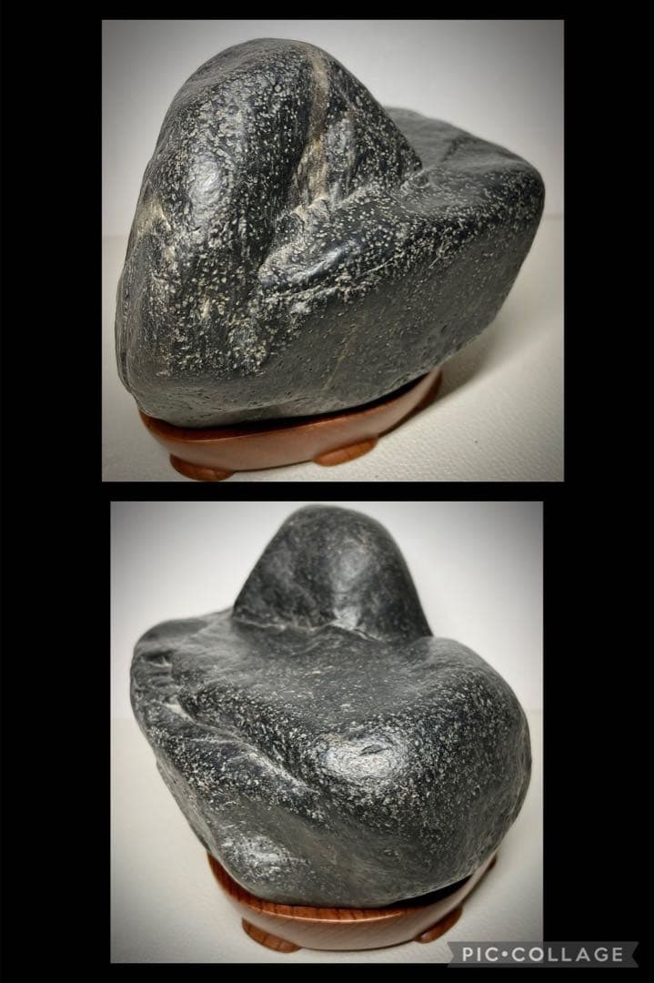 姉川梨地石 横18.5×高13×奥行15(cm) 3.74kg  水石 盆栽