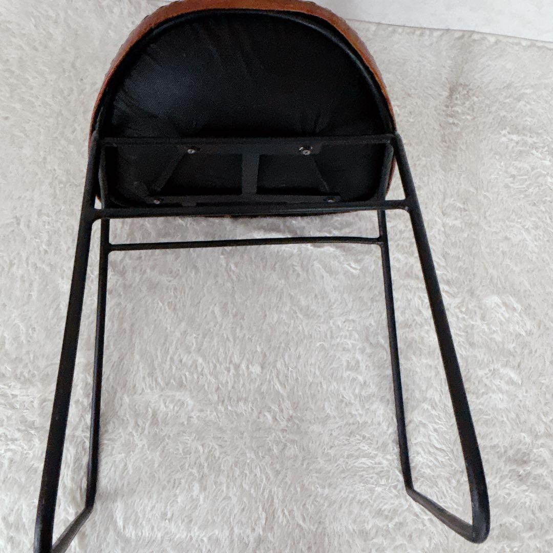 本革】アイアン スツール レザー スツール インダストリアル　ヴィンテージ