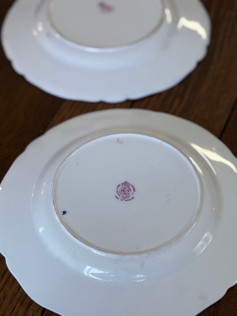 ヴィクトリア時代 ロイヤルウースター デザートプレート ペア